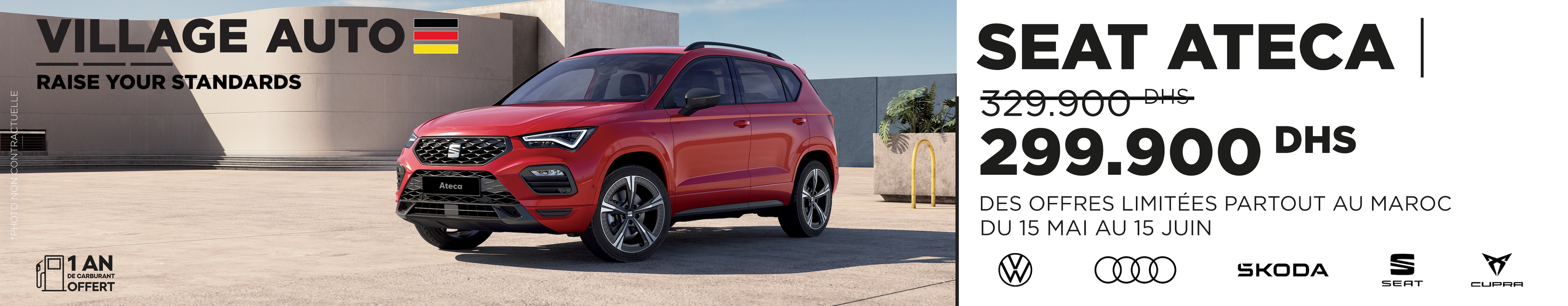 SEAT Ateca suv front side view