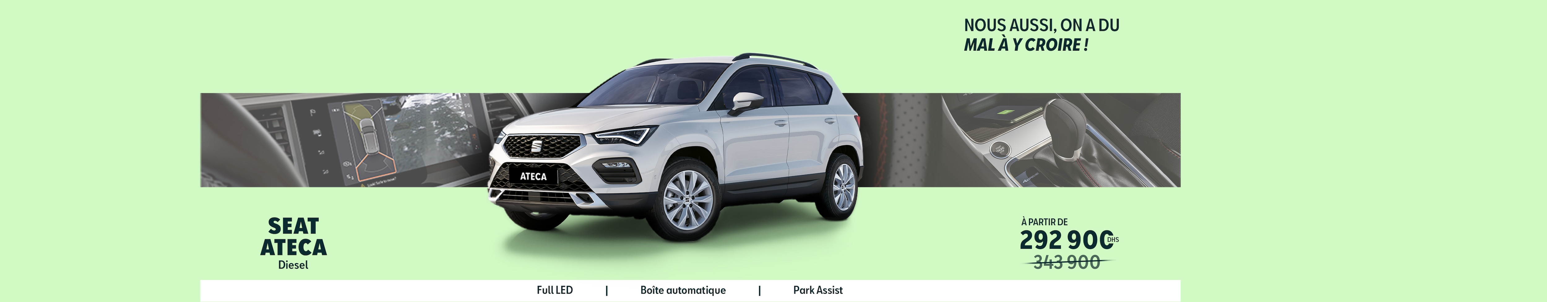 SEAT Ateca suv front side view