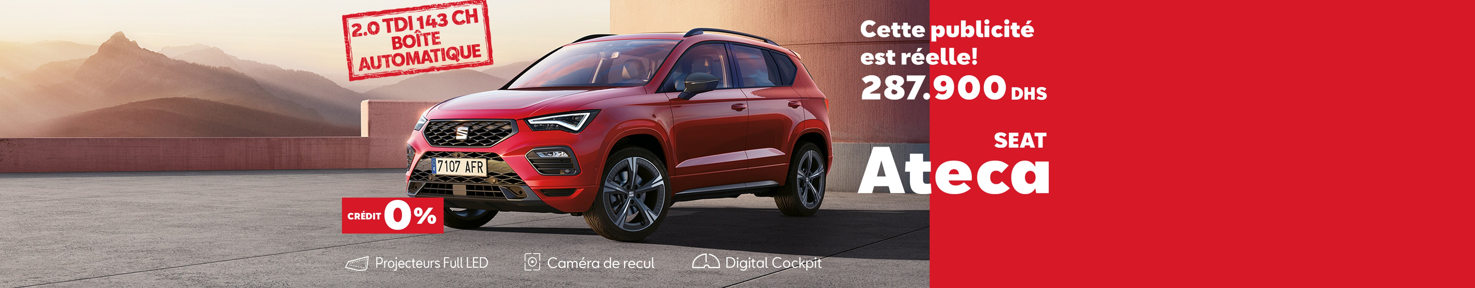 SEAT Ateca suv front side view