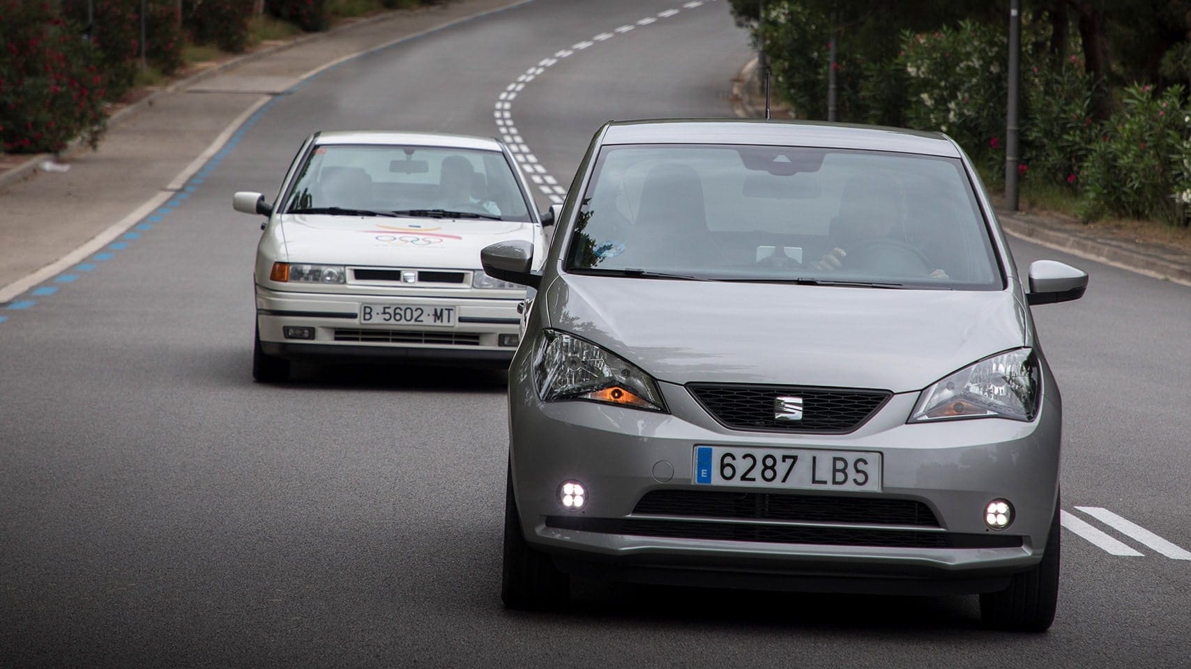 Electric cars on the Olympic mountain.