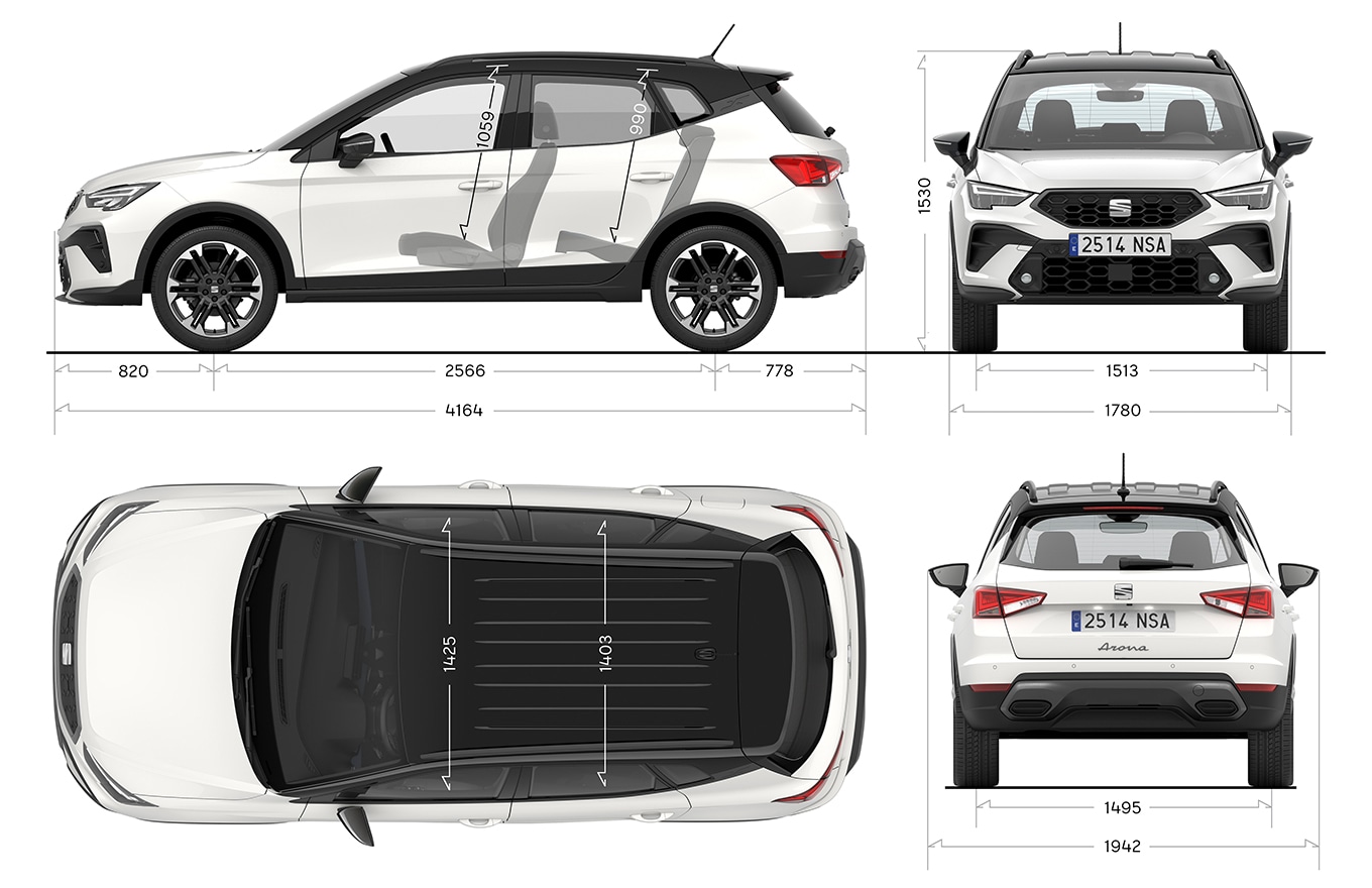 SEAT Arona's car dimensions