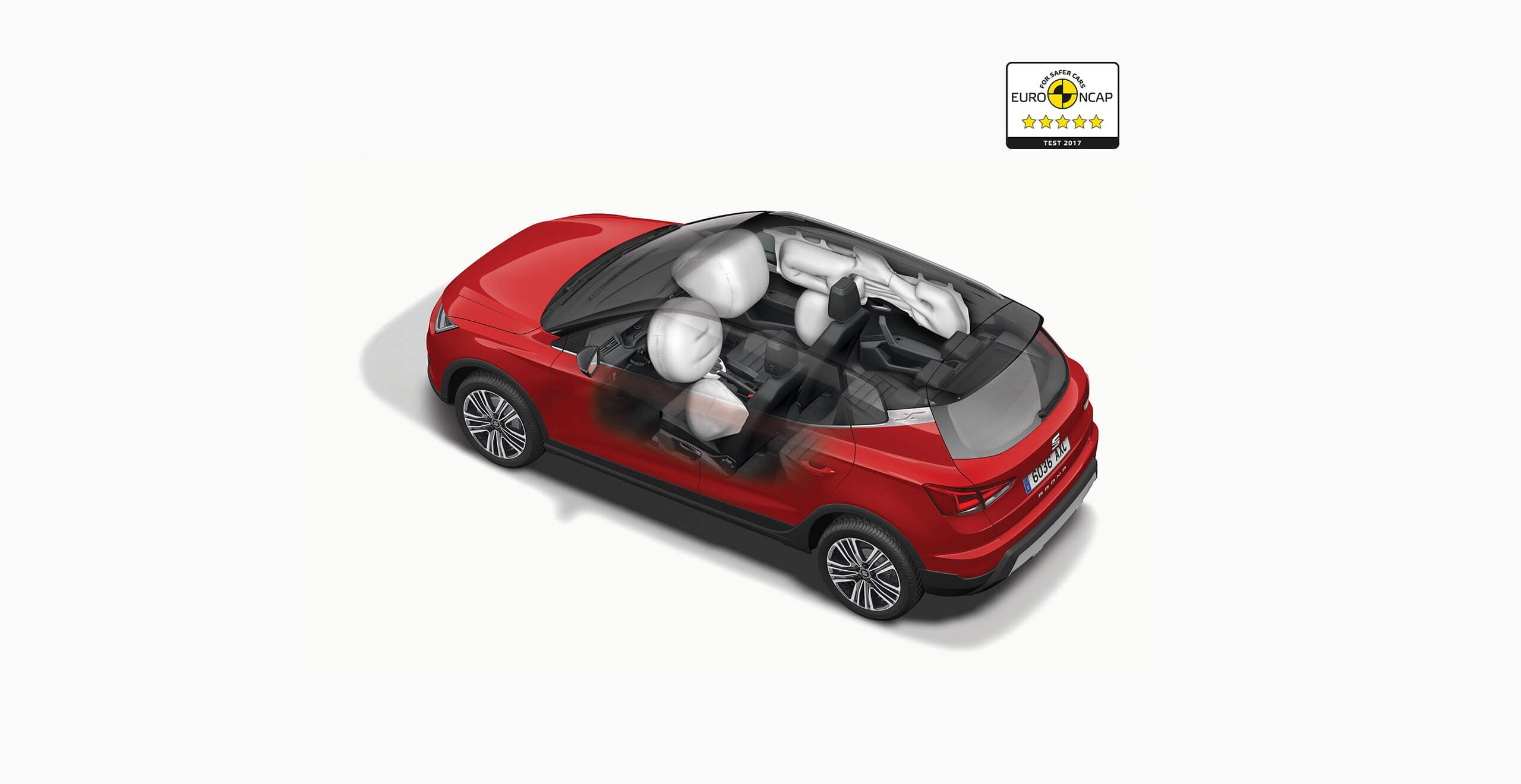 SEAT Arona interior safety features. SEAT Arona air bags