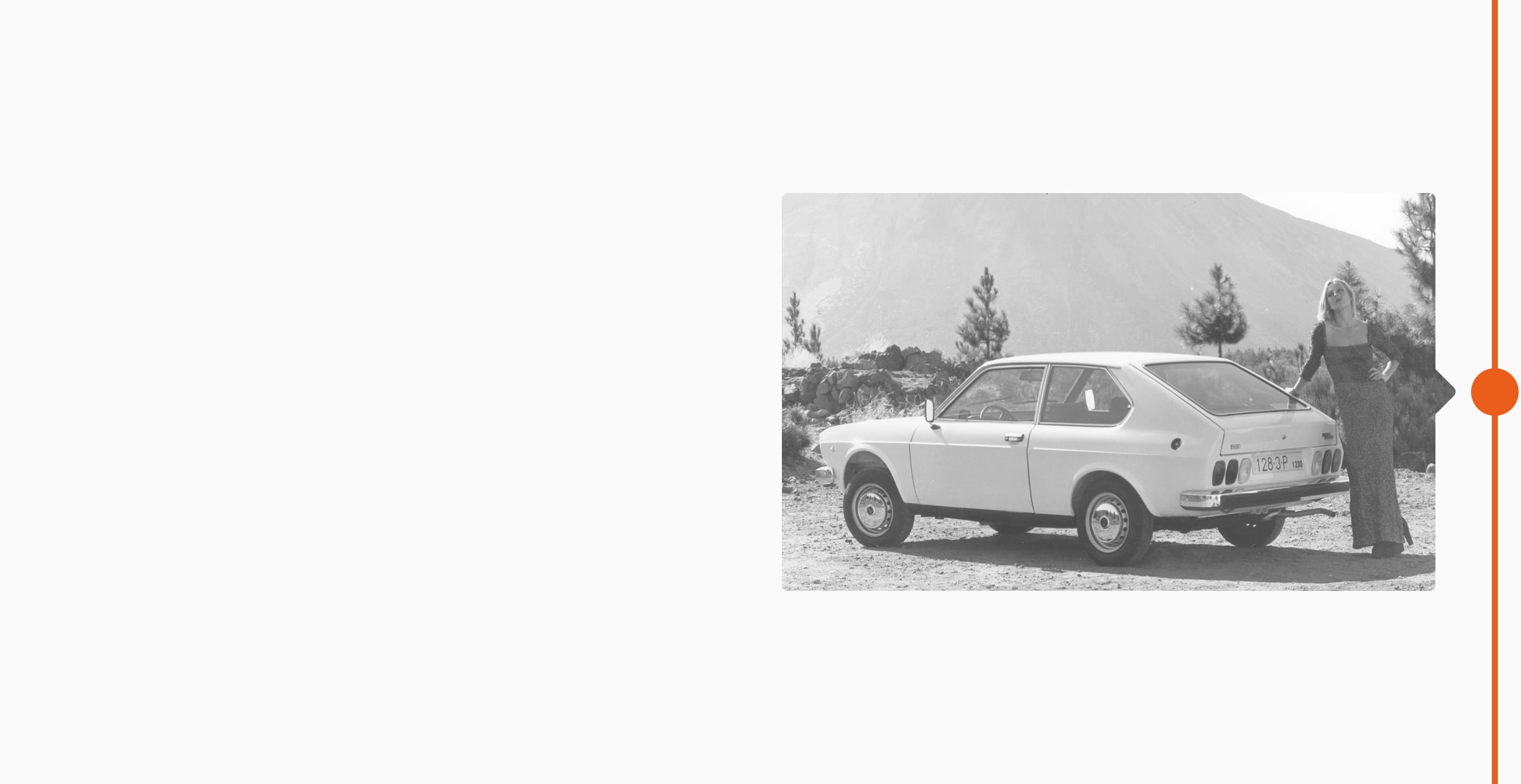 SEAT brand history 1976 - SEAT 128 unveiling