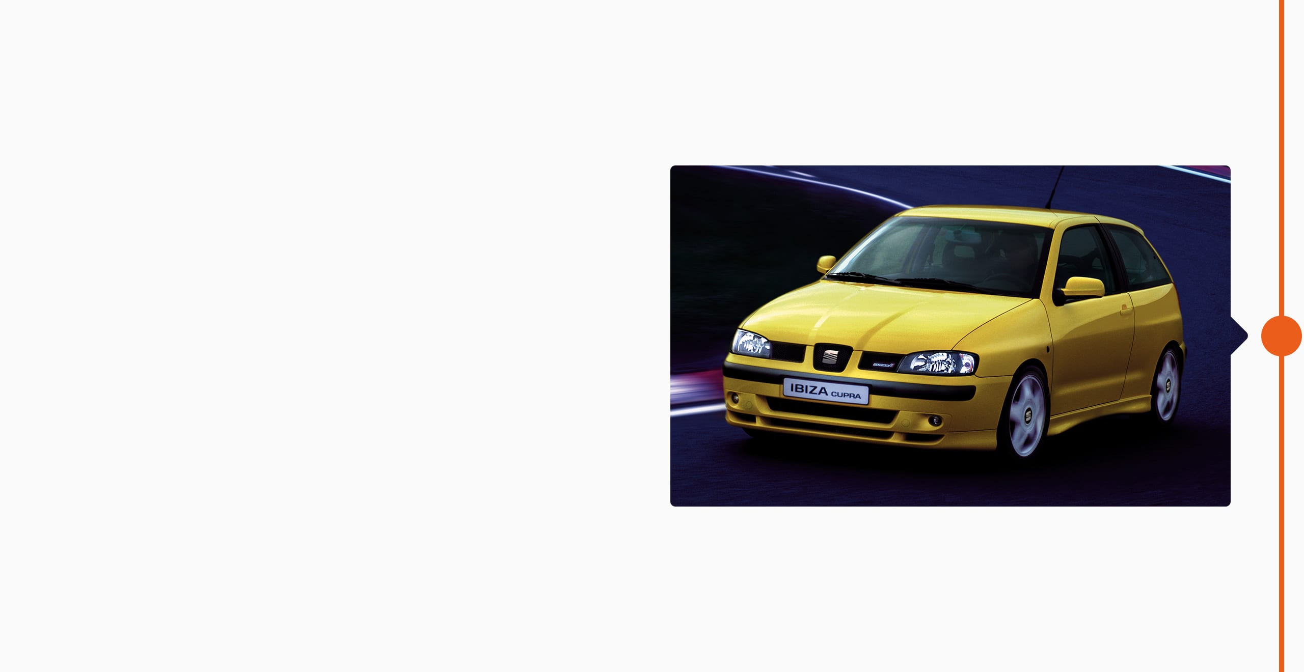 SEAT brand history 1996 - FIA World Rally Chanpionship SEAT Ibiza Kit Car sports car CUPRA brand