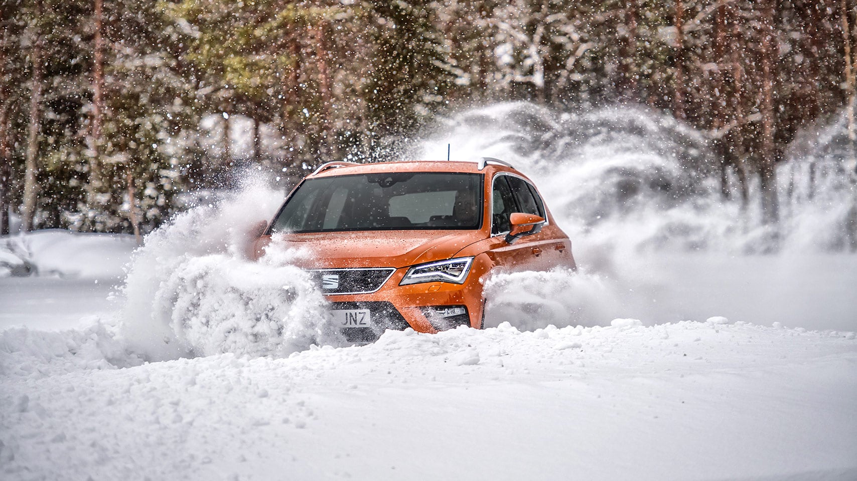 SEAT Ateca snow driving