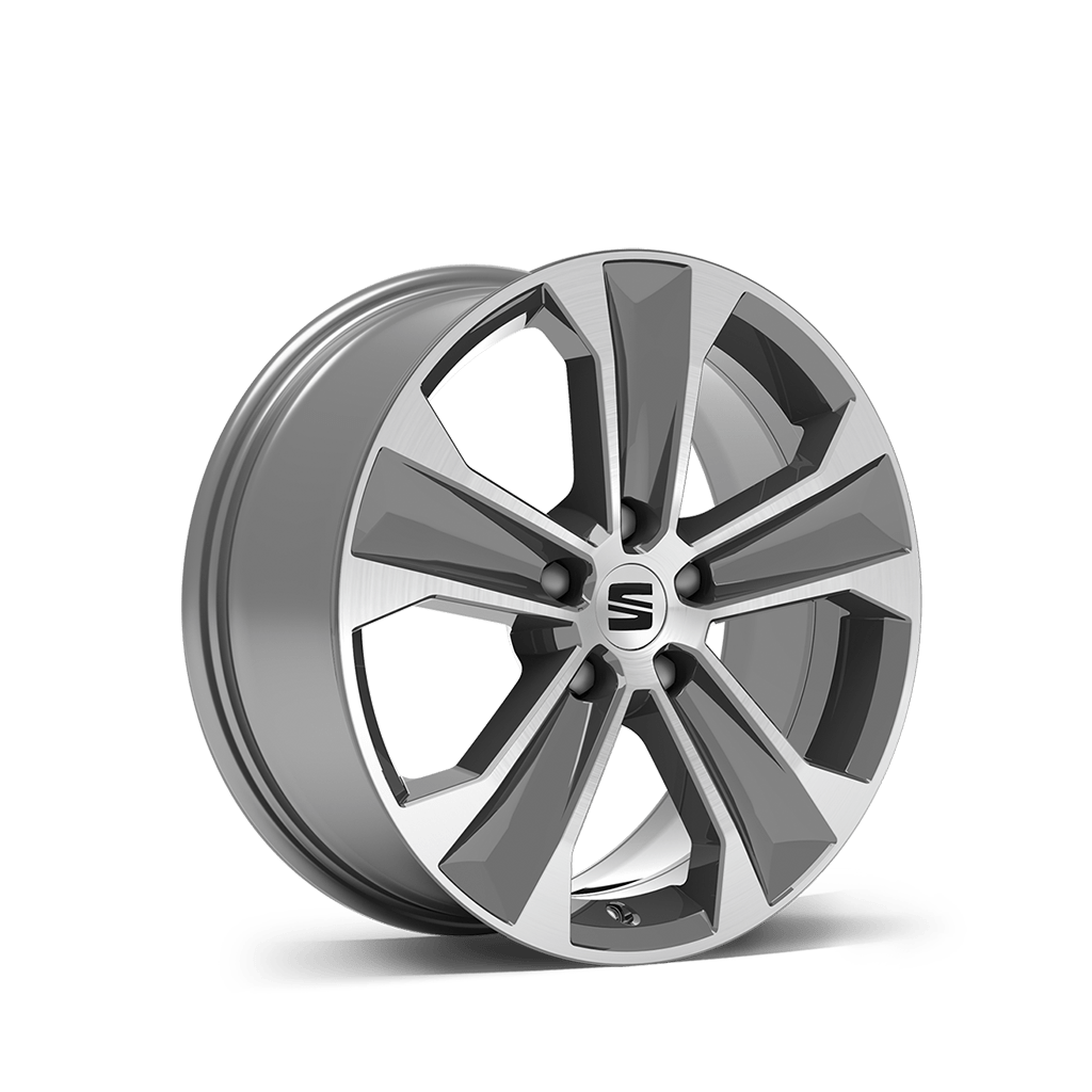 New SEAT ateca 18 inch alloy wheel brilliant silver xperience