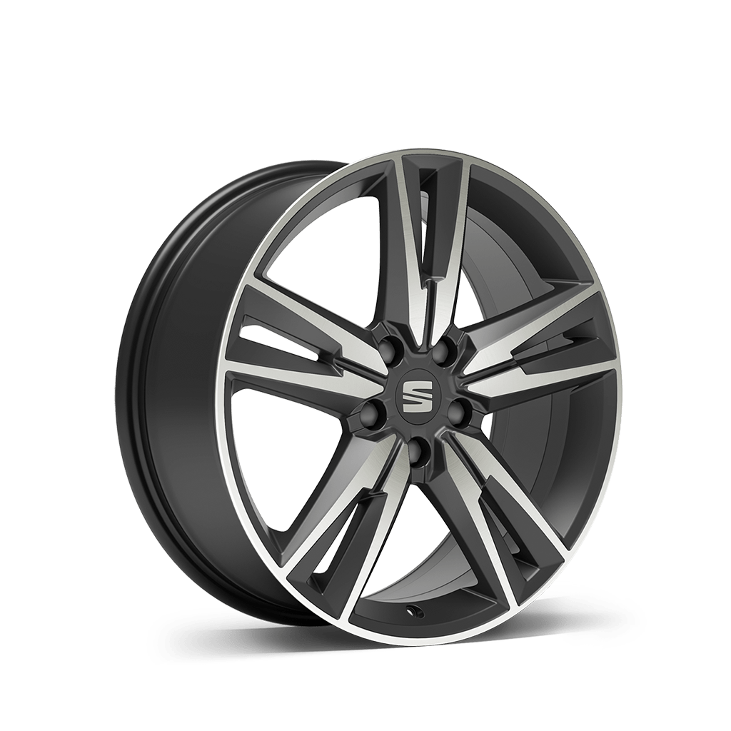 New SEAT ateca 18 inch alloy wheel brilliant silver fr